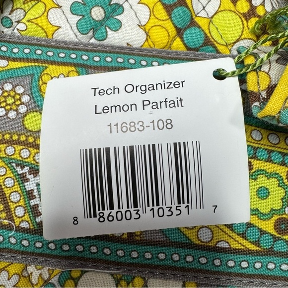Net Vera Bradley Tech Organizer Lemon Parfait - Picture 5 of 13